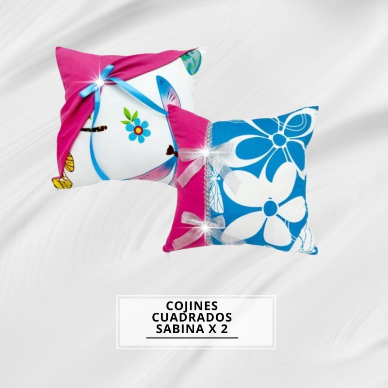 COJINES CUADRADO SABINA X2