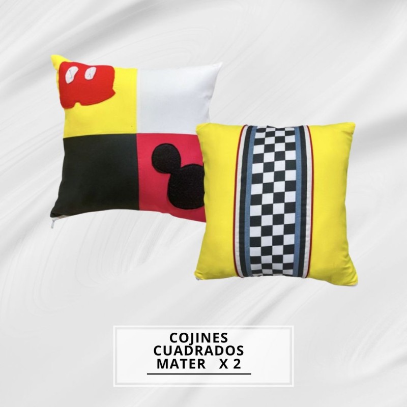 COJINES CUADRADO MATER X2