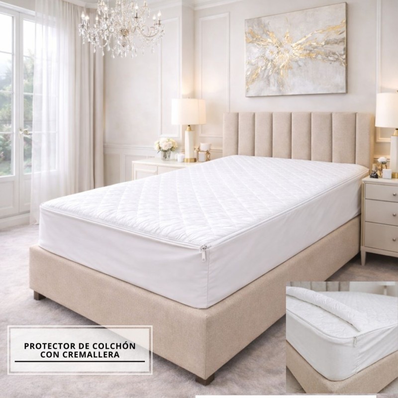 PROTECTOR DE COLCHÓN CON CREMALLERA