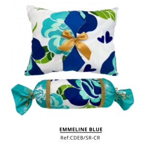 COJINES DÚO EMMELINE BLUE X2